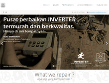 Tablet Screenshot of dutaelektrindo.com